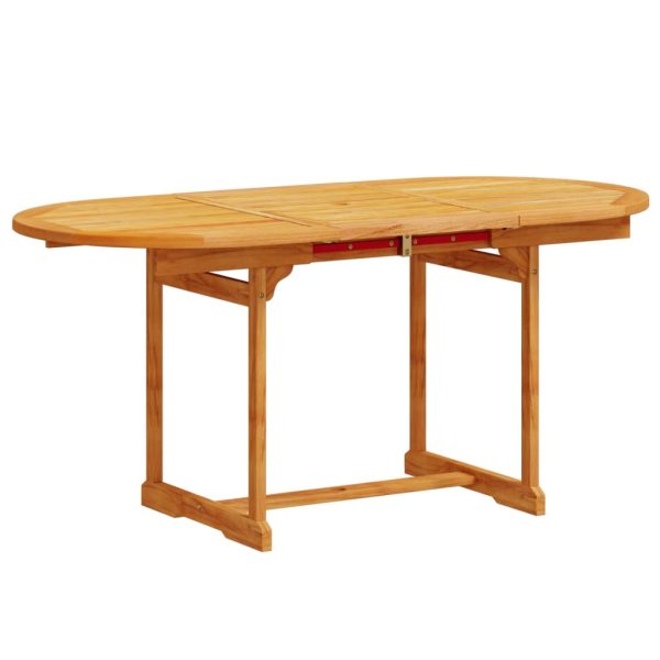 Set Pranzo Da Giardino 7pz Legno Massello Di Acacia E Textilene - Image 3