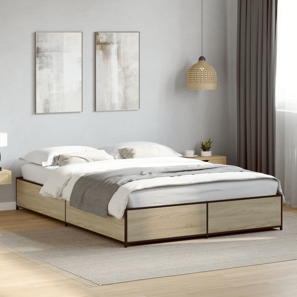 Giroletto Rovere Sonoma 120x190 Cm In Legno Multistrato Metallo