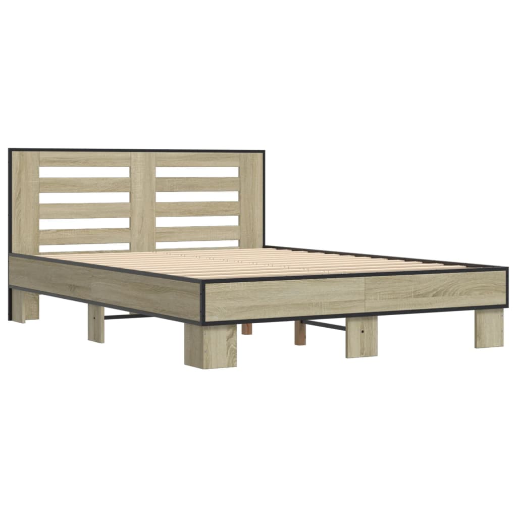 Giroletto Rovere Sonoma 140x200 Cm In Legno Multistrato Metallo - Image 3
