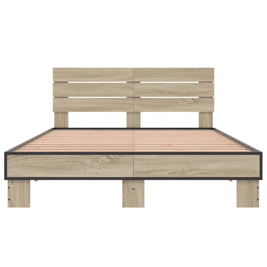 Giroletto Rovere Sonoma 140x190 Cm In Legno Multistrato Metallo - Image 4