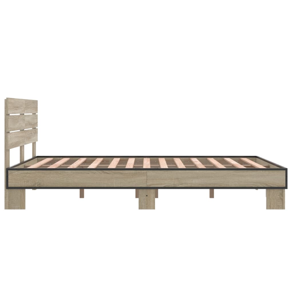 Giroletto Rovere Sonoma 140x190 Cm In Legno Multistrato Metallo - Image 5