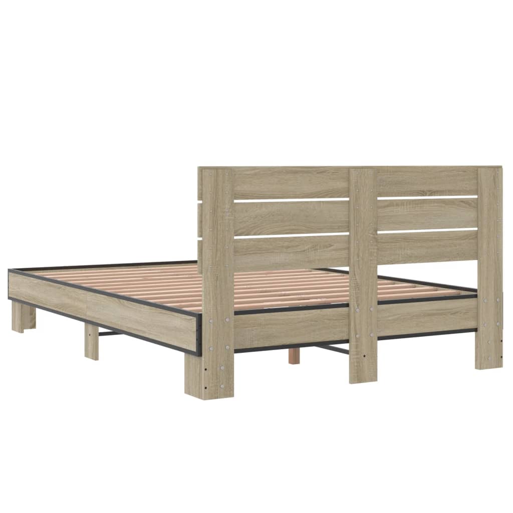 Giroletto Rovere Sonoma 140x190 Cm In Legno Multistrato Metallo - Image 6