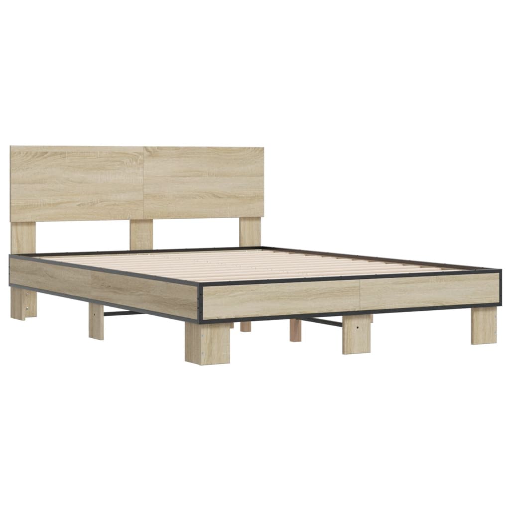 Giroletto Rovere Sonoma 140x200 Cm In Legno Multistrato Metallo - Image 3
