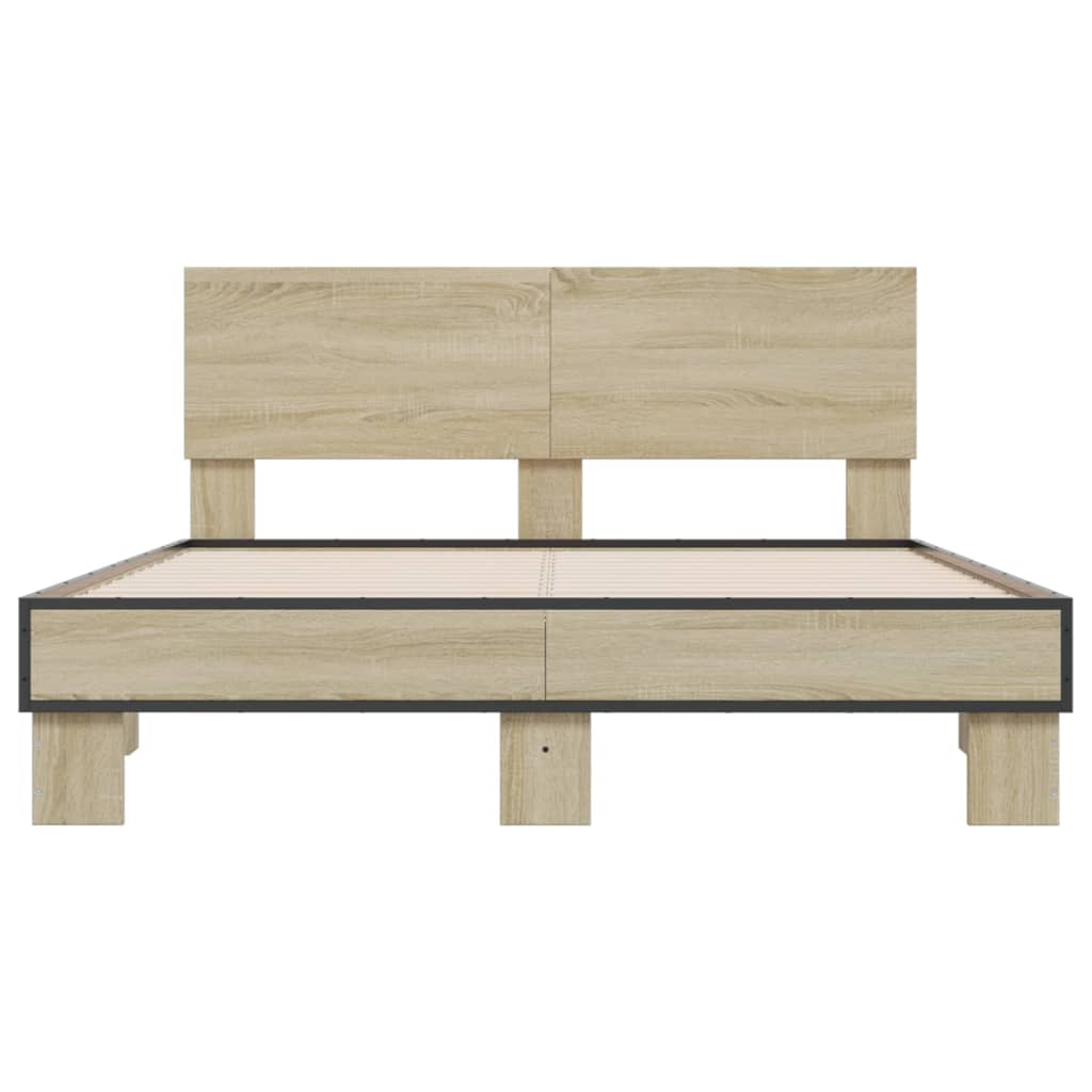 Giroletto Rovere Sonoma 140x200 Cm In Legno Multistrato Metallo - Image 4