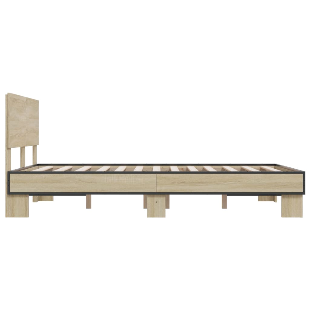 Giroletto Rovere Sonoma 140x200 Cm In Legno Multistrato Metallo - Image 5