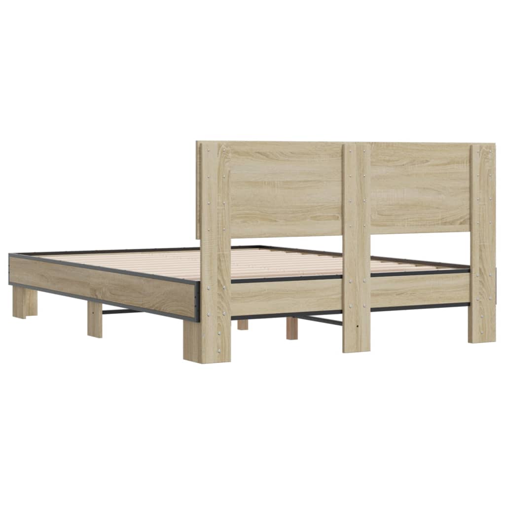 Giroletto Rovere Sonoma 140x200 Cm In Legno Multistrato Metallo - Image 6