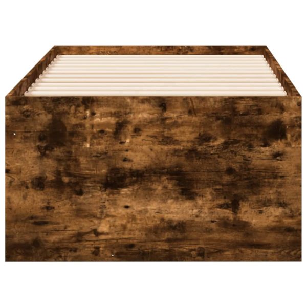Divano Letto Con Cassetti Senza Materasso Rovere Fumo 75x190 cm - Image 5