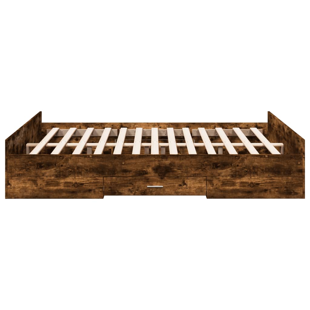 Giroletto Con Cassetti Rovere Fumo 150x200 Cm Legno Multistrato - Image 5