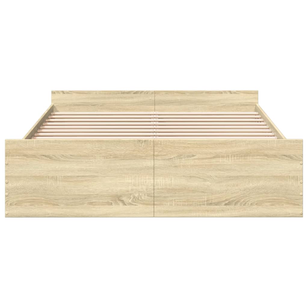 Giroletto Cassetti Rovere Sonoma 140x200 Cm Legno Multistrato - Image 4