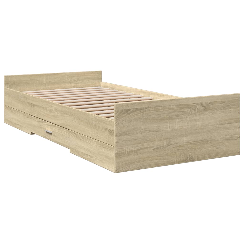 Giroletto Cassetti Rovere Sonoma 100x200 Cm Legno Multistrato - Image 3