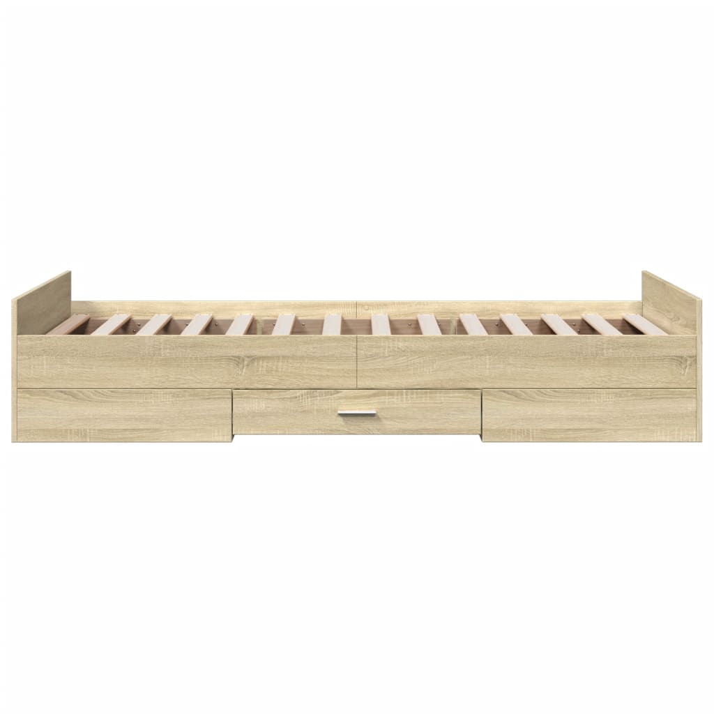 Giroletto Cassetti Rovere Sonoma 100x200 Cm Legno Multistrato - Image 5