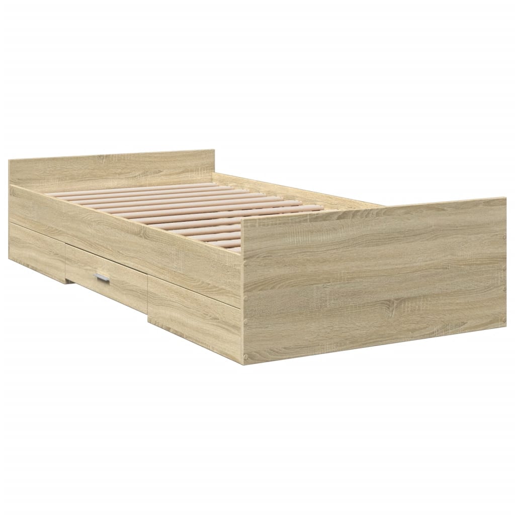 Giroletto Cassetti Rovere Sonoma 100x200 Cm Legno Multistrato - Image 6