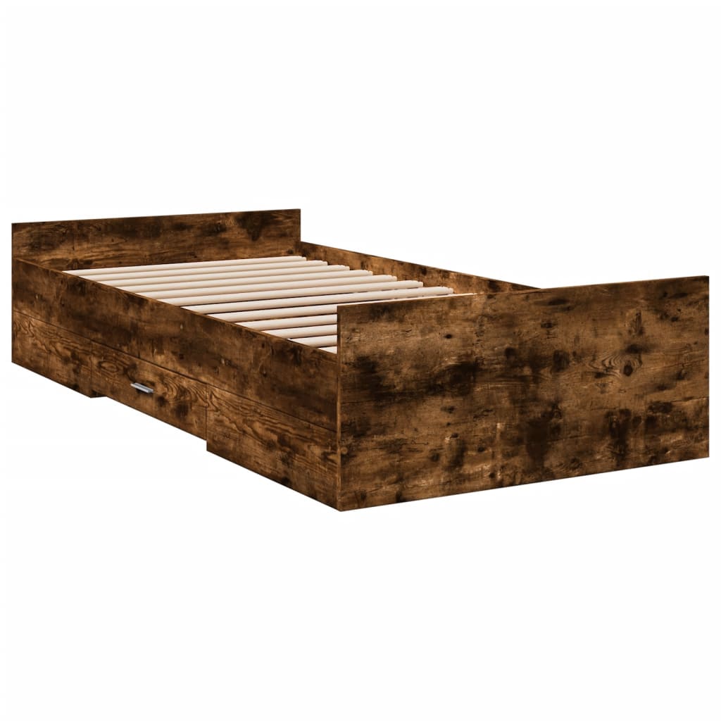 Giroletto Con Cassetti Rovere Fumo 100x200 Cm Legno Multistrato - Image 6