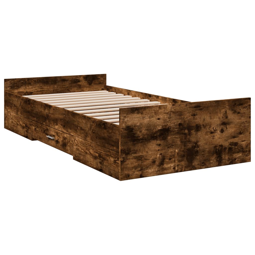 Giroletto Con Cassetti Rovere Fumo 90x190 Cm Legno Multistrato - Image 6