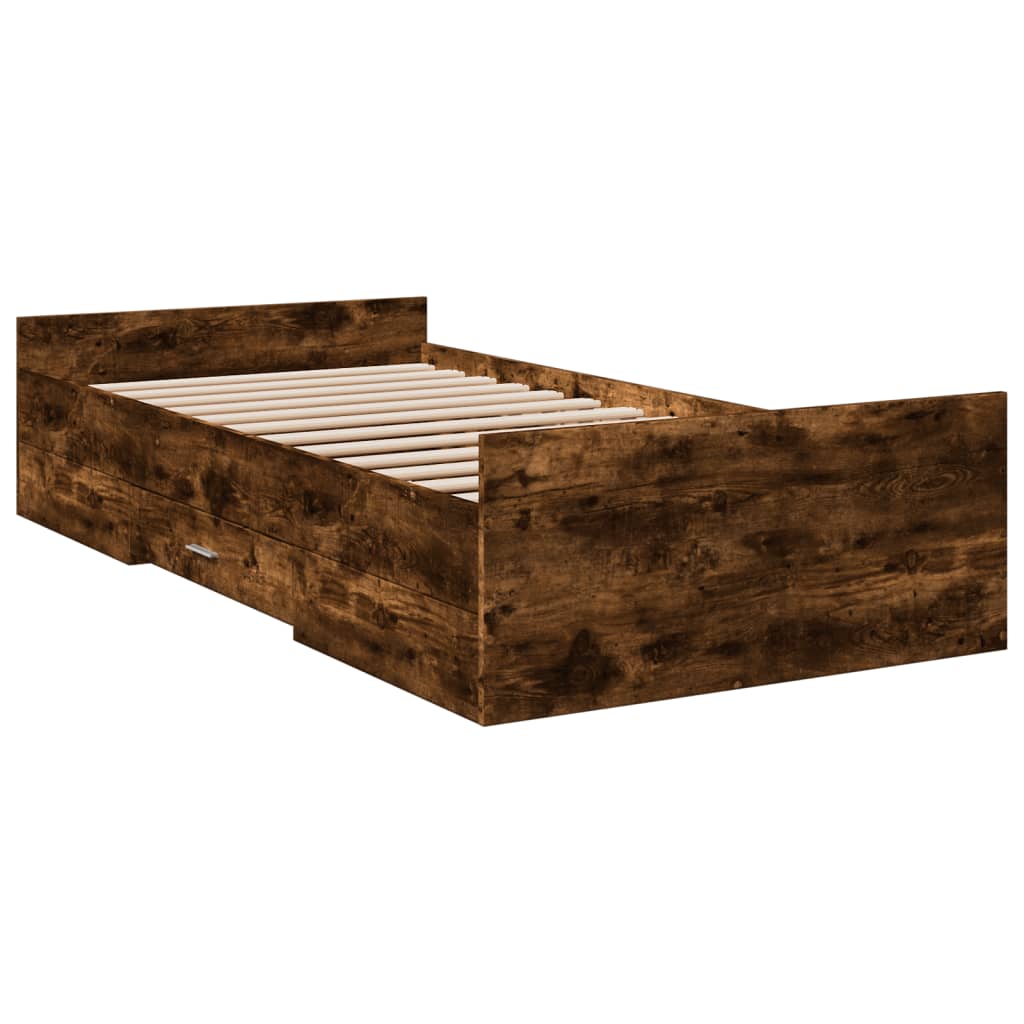 Giroletto Con Cassetti Rovere Fumo 75x190 Cm Legno Multistrato - Image 3