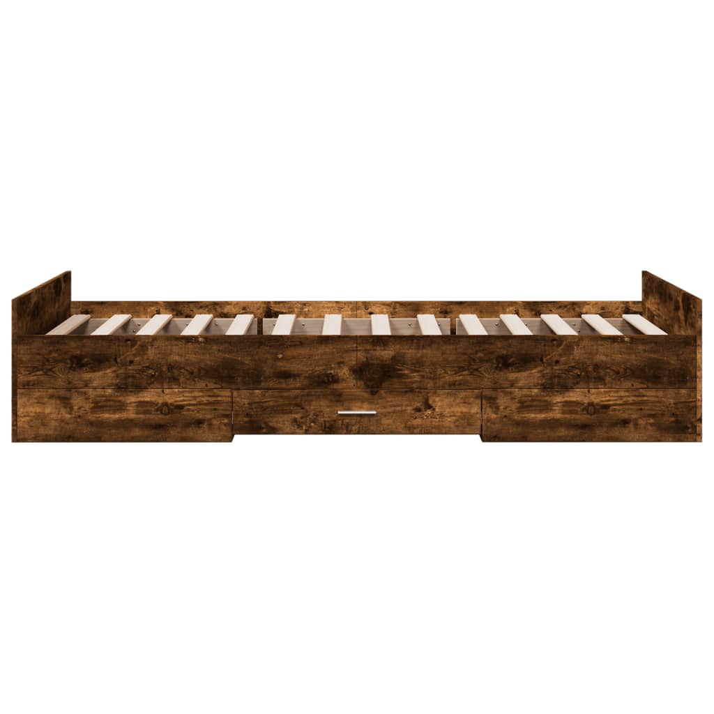 Giroletto Con Cassetti Rovere Fumo 75x190 Cm Legno Multistrato - Image 5