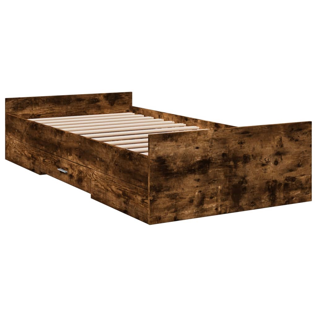 Giroletto Con Cassetti Rovere Fumo 75x190 Cm Legno Multistrato - Image 6
