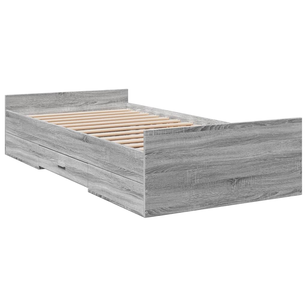 Giroletto Cassetti Grigio Sonoma 75x190 Cm Legno Multistrato - Image 6