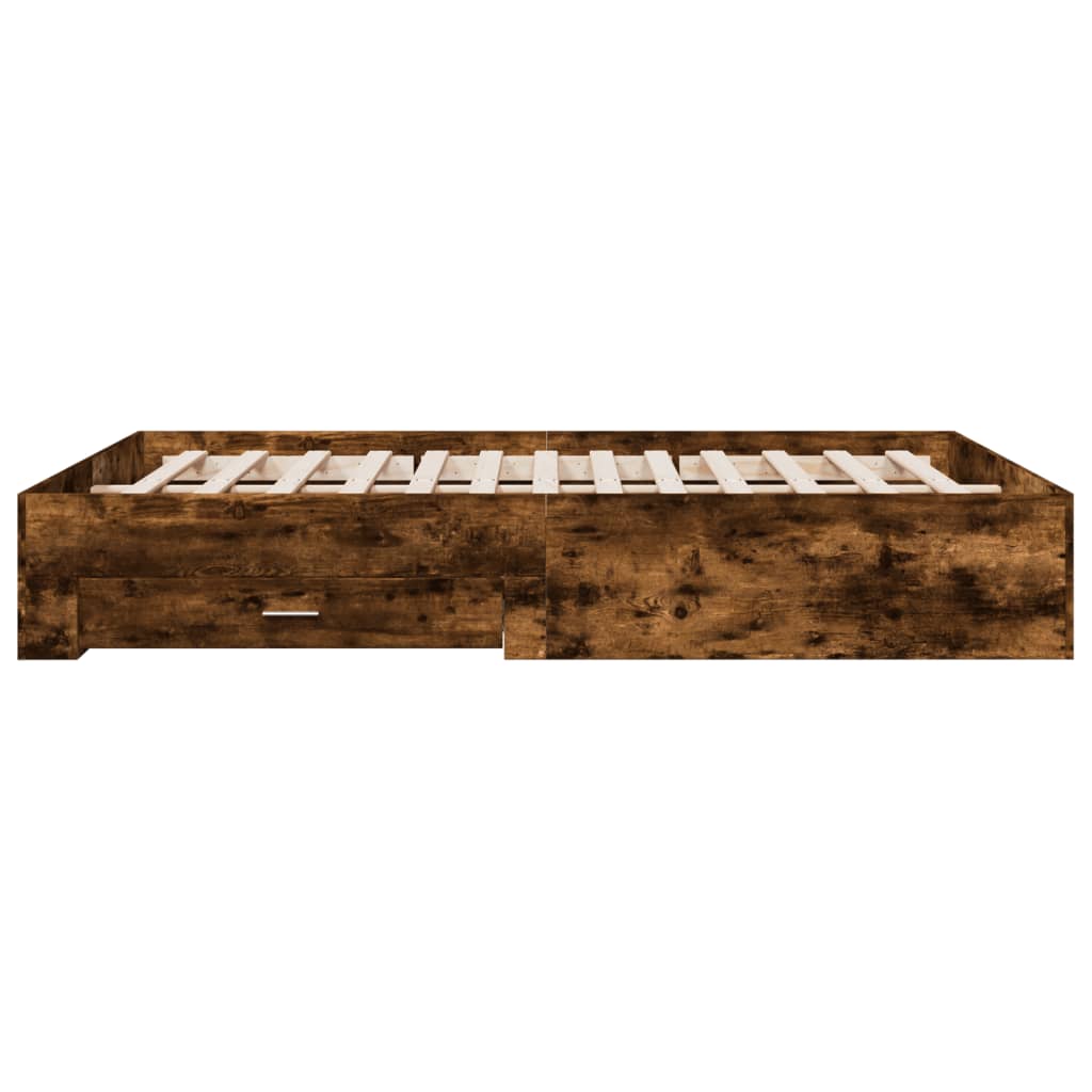 Giroletto Con Cassetti Rovere Fumo 140x200 Cm Legno Multistrato - Image 5