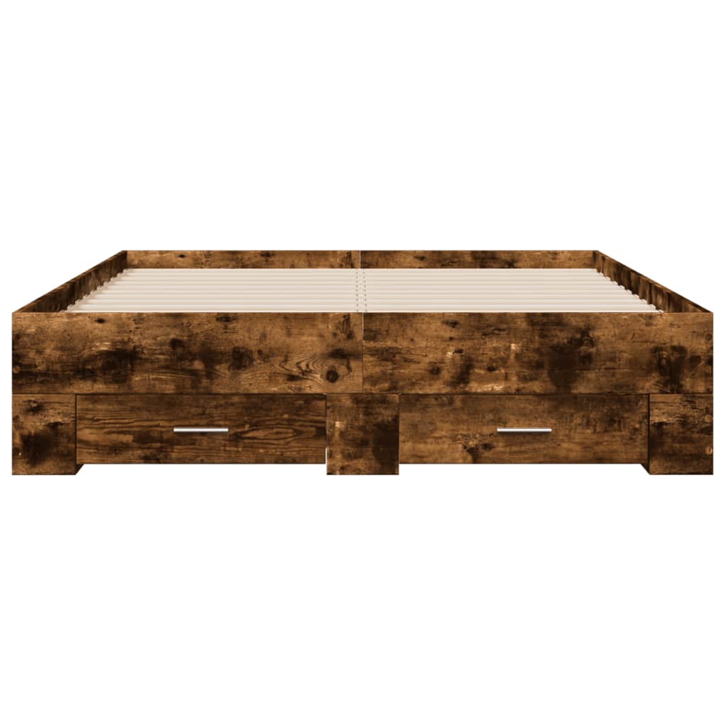 Giroletto Con Cassetti Rovere Fumo 120x200 Cm Legno Multistrato - Image 4