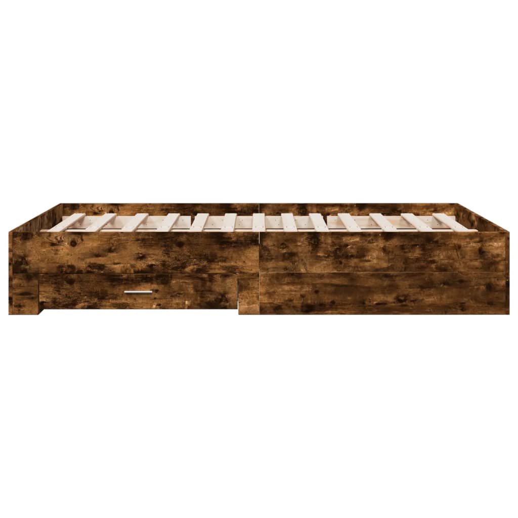 Giroletto Con Cassetti Rovere Fumo 120x200 Cm Legno Multistrato - Image 5