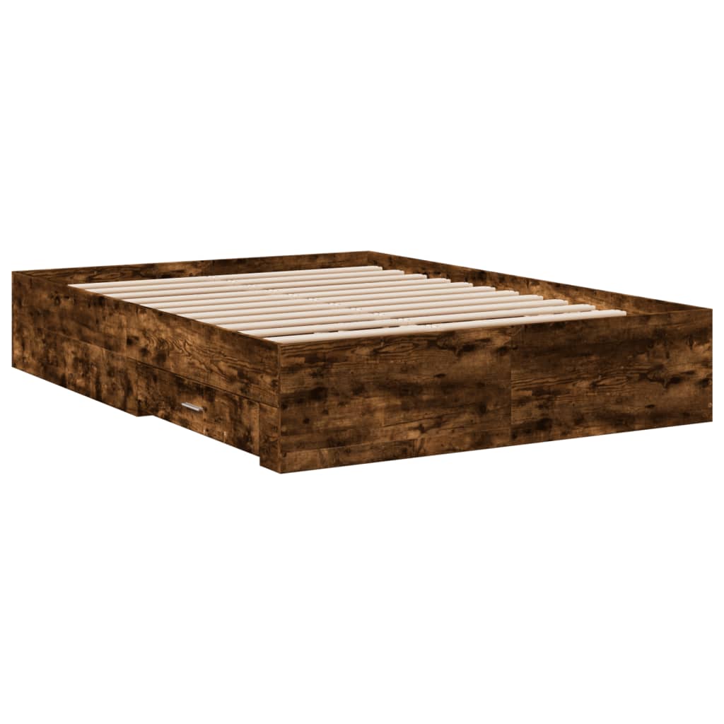 Giroletto Con Cassetti Rovere Fumo 120x200 Cm Legno Multistrato - Image 6