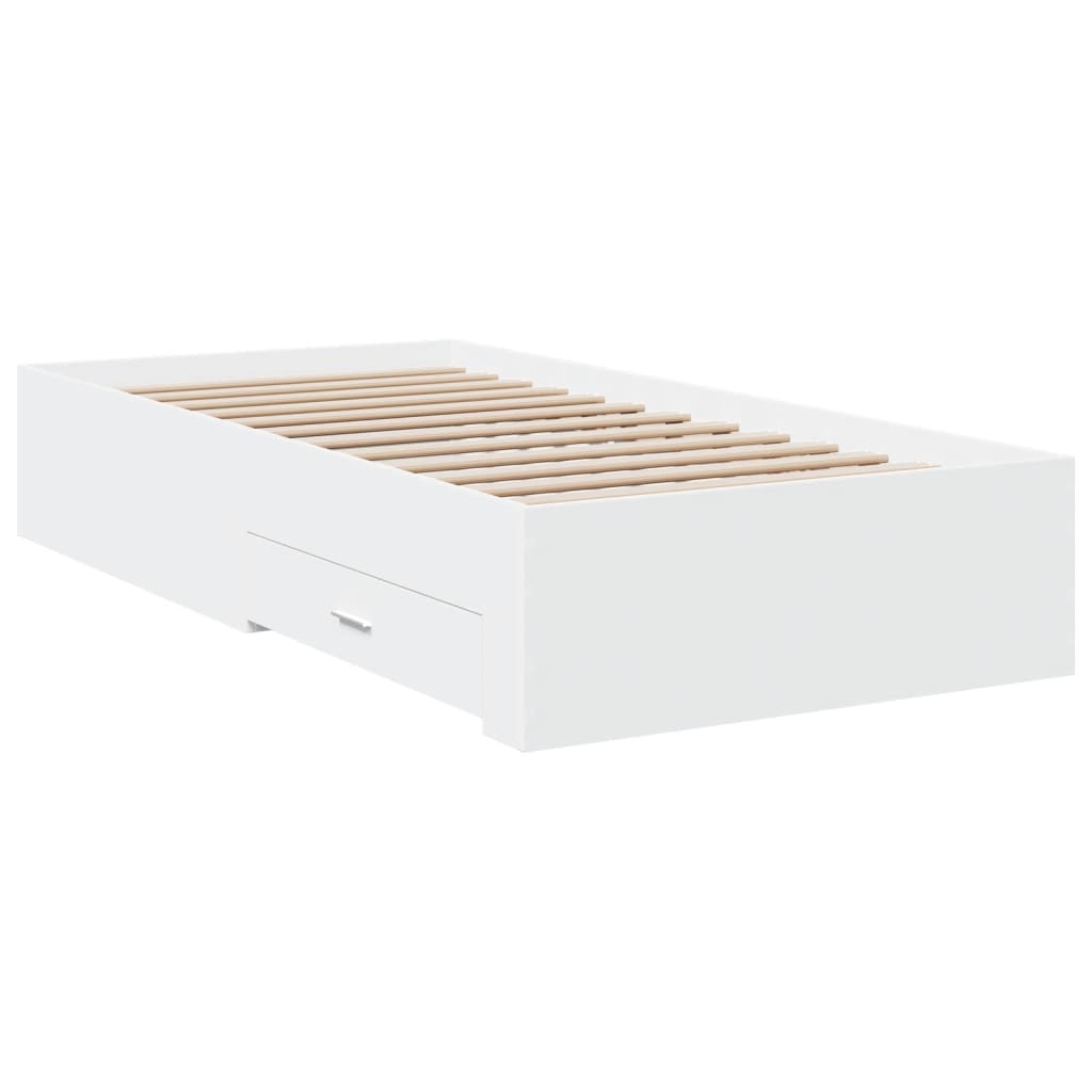 Giroletto Con Cassetti Bianco 100x200 Cm In Legno Multistrato - Image 6