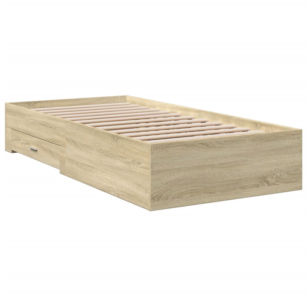 Giroletto Cassetti Rovere Sonoma 100x200 Cm Legno Multistrato - Image 3