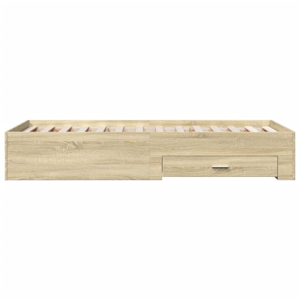 Giroletto Cassetti Rovere Sonoma 100x200 Cm Legno Multistrato - Image 5