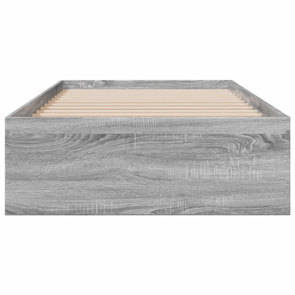 Giroletto Cassetti Grigio Sonoma 90x200 Cm Legno Multistrato - Image 4