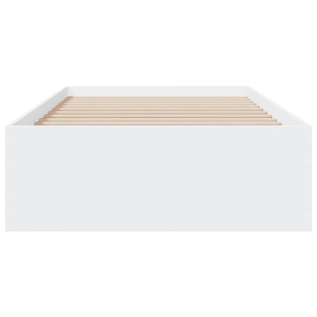 Giroletto Con Cassetti Bianco 90x190 Cm In Legno Multistrato - Image 4