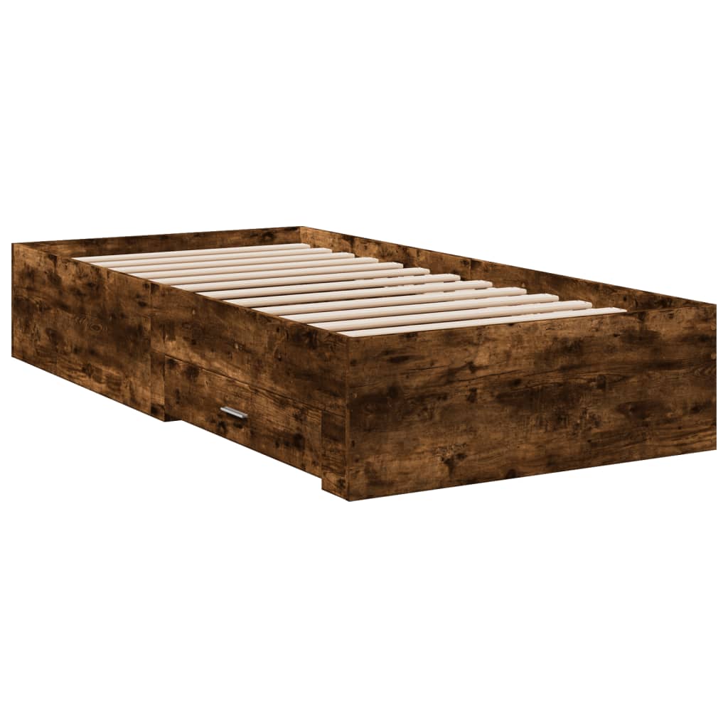 Giroletto Con Cassetti Rovere Fumo 75x190 Cm Legno Multistrato - Image 3