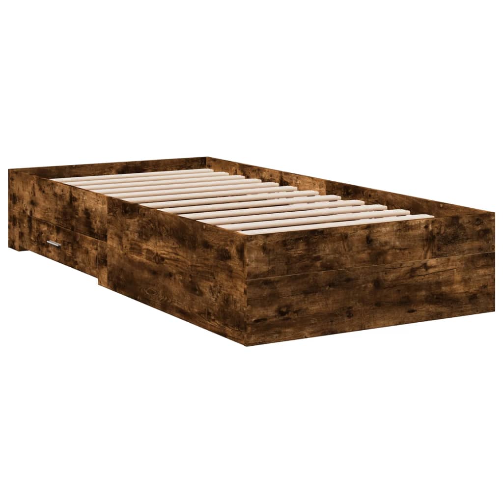 Giroletto Con Cassetti Rovere Fumo 75x190 Cm Legno Multistrato - Image 6