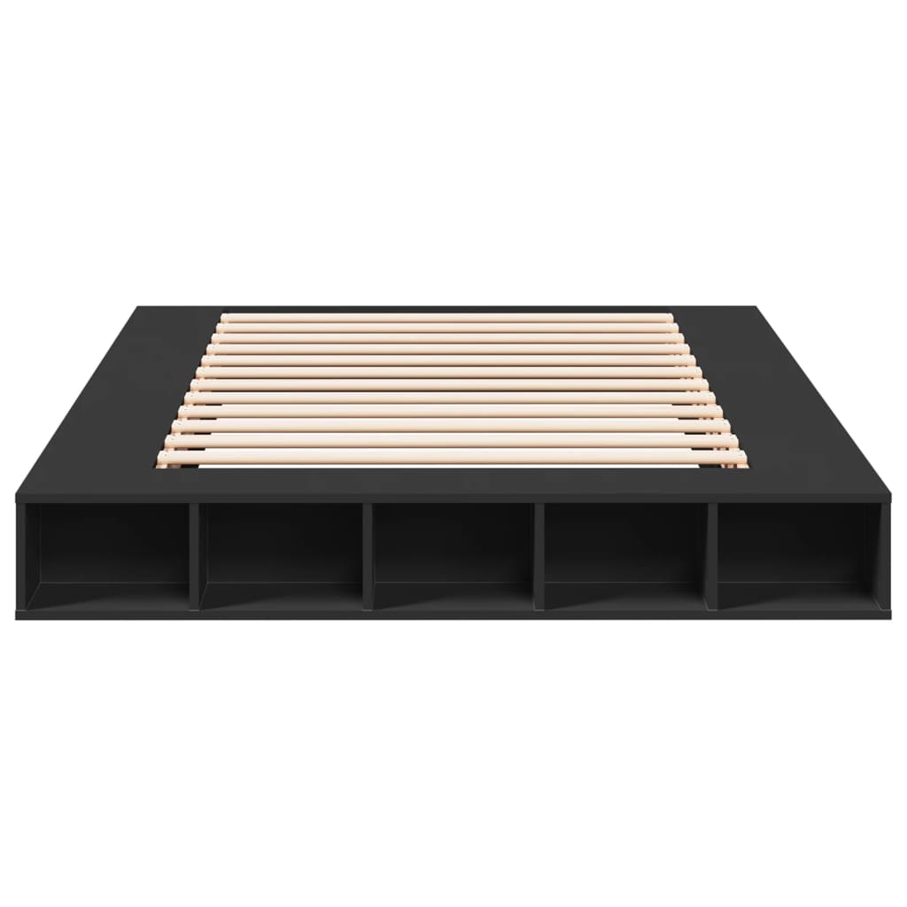 Giroletto Nero 160x200 Cm In Legno Multistrato - Image 4