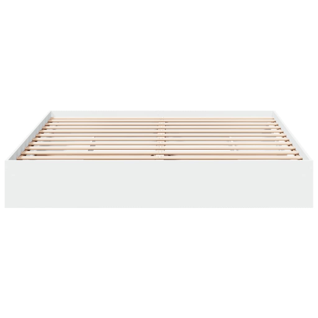 Giroletto Con Cassetti Bianco 180x200 Cm In Legno Multistrato - Image 4