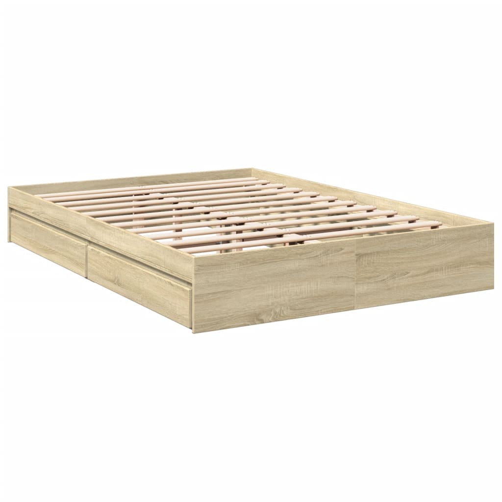 Giroletto Cassetti Rovere Sonoma 150x200 Cm Legno Multistrato - Image 3