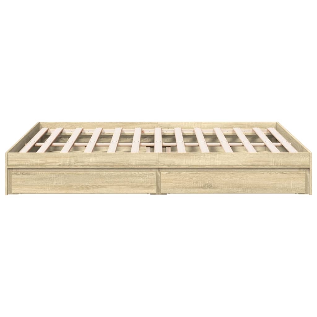 Giroletto Cassetti Rovere Sonoma 150x200 Cm Legno Multistrato - Image 5