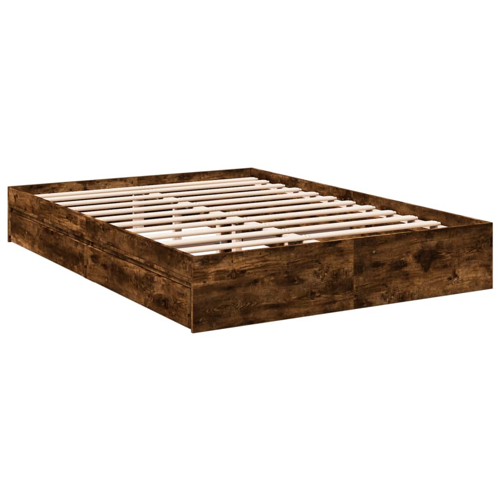 Giroletto Con Cassetti Rovere Fumo 150x200 Cm Legno Multistrato - Image 3