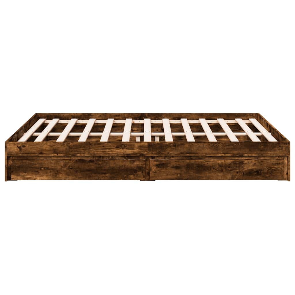 Giroletto Con Cassetti Rovere Fumo 150x200 Cm Legno Multistrato - Image 5