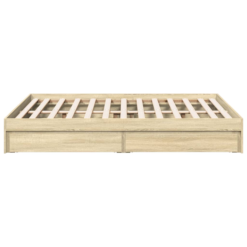 Giroletto Cassetti Rovere Sonoma 120x200 Cm Legno Multistrato - Image 5