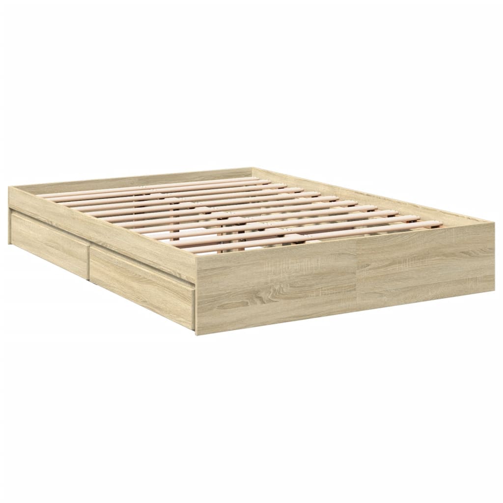 Giroletto Cassetti Rovere Sonoma 120x200 Cm Legno Multistrato - Image 6