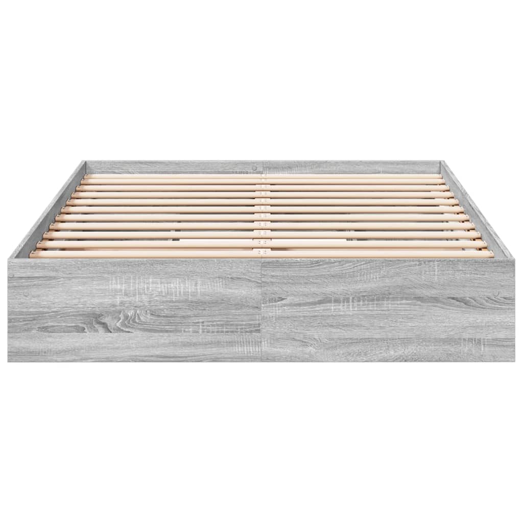 Giroletto Cassetti Grigio Sonoma 120x200 Cm Legno Multistrato - Image 4