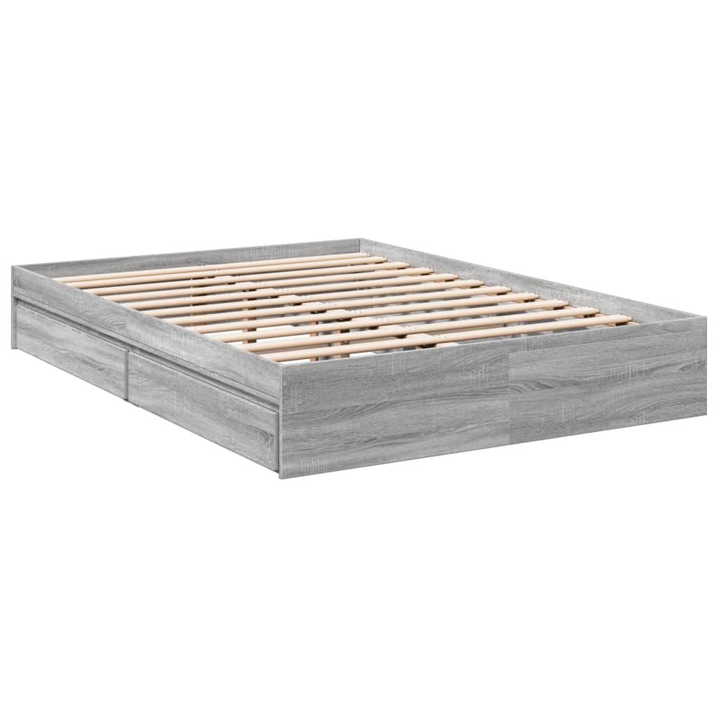 Giroletto Cassetti Grigio Sonoma 120x200 Cm Legno Multistrato - Image 6