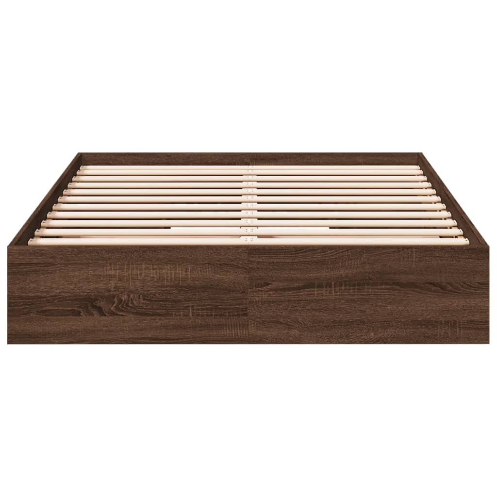 Giroletto Cassetti Rovere Marrone 120x200 Cm Legno Multistrato - Image 4