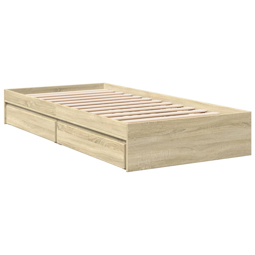Giroletto Cassetti Rovere Sonoma 100x200 Cm Legno Multistrato - Image 3