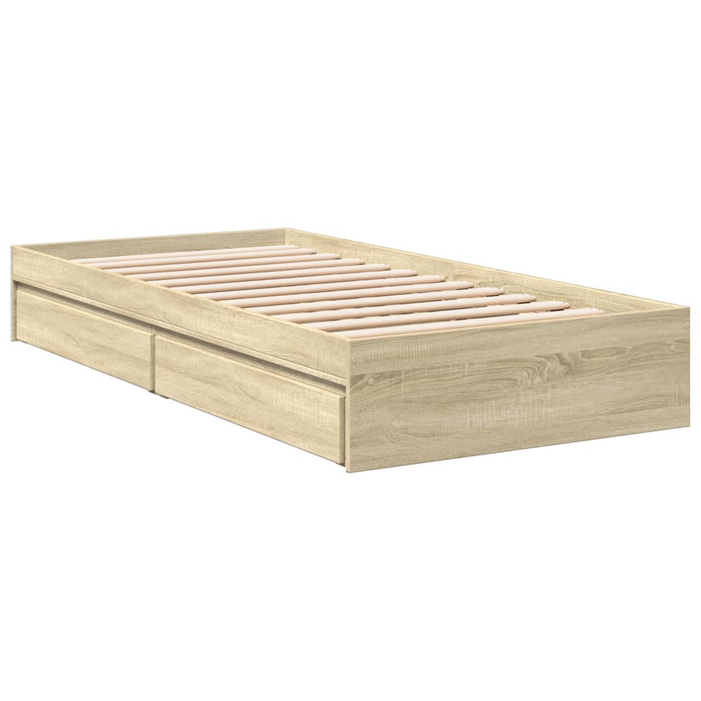 Giroletto Cassetti Rovere Sonoma 100x200 Cm Legno Multistrato - Image 6