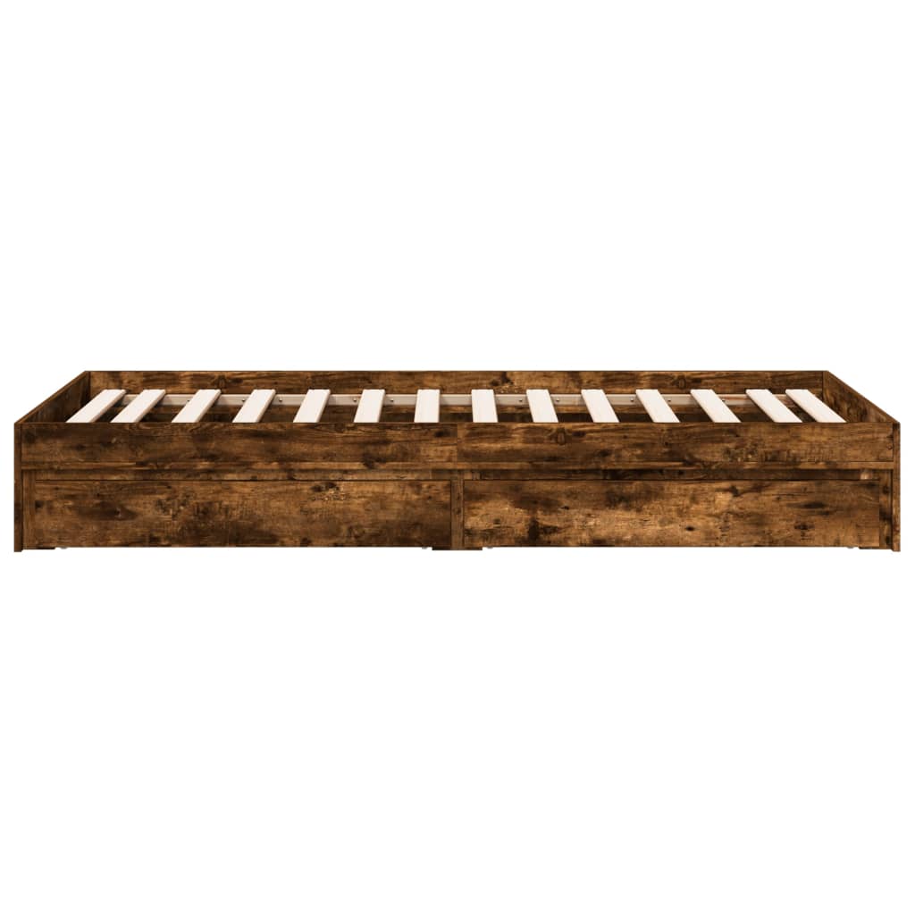 Giroletto Con Cassetti Rovere Fumo 100x200 Cm Legno Multistrato - Image 5