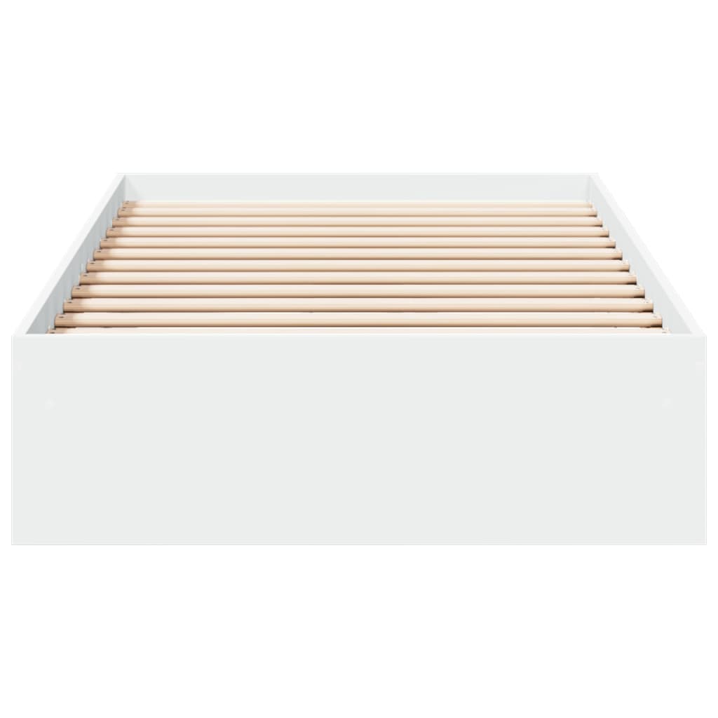 Giroletto Con Cassetti Bianco 90x200 Cm In Legno Multistrato - Image 4