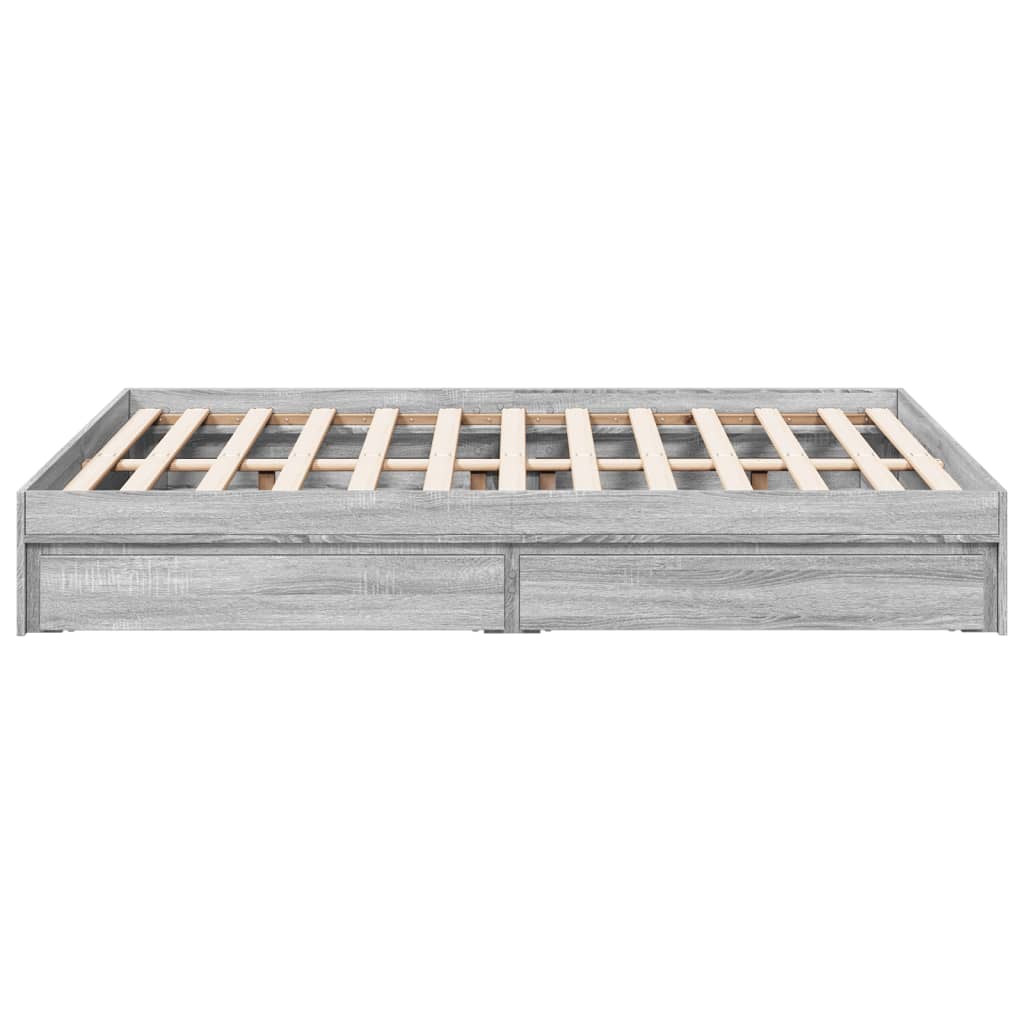Giroletto Cassetti Grigio Sonoma 120x190 Cm Legno Multistrato - Image 5
