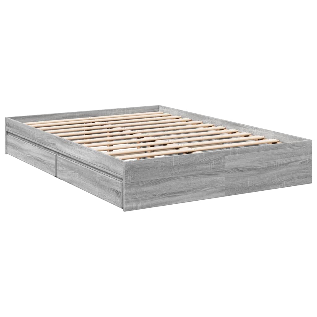 Giroletto Cassetti Grigio Sonoma 120x190 Cm Legno Multistrato - Image 6